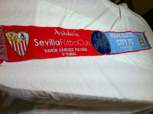 NUEVA CHAMPIONS LEAGUE F.C. Y MANCHESTER CITY COTIZADA SCARF | eBay