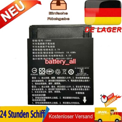 3.7V 5250mAh 19.43Wh IS900 Akku für PAX A920 A920C Smartphone 7 Touch spots