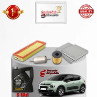 Set Service 4 Filter Und ÖL Citroen C3 III 1.6 Vti 85KW 116CV Von 2017->
