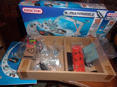 Erector Set #83 6515E Multimodels 15 Models 250+ Parts  SEALED Meccano 2010