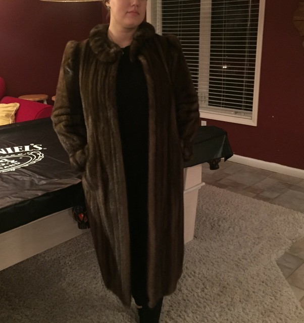 VINTAGE FASHION RETRO 1960s Christa Furs Faux Fur Coat Womens Size