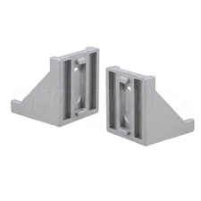 Aluminum L Type Brace Corner Joint Right Angle Bracket Fastener Pack of 30