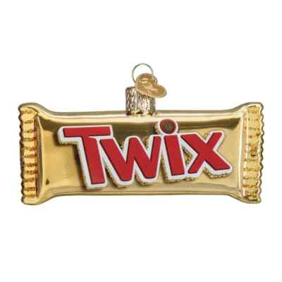 Old World Christmas TWIX (32591) Glass Ornament w/ OWC Box
