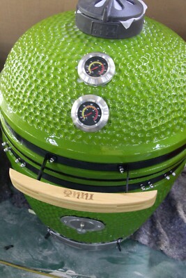 YNNI 23,2'' LIME GREEN XL Chip Feeder Kamado Bundle EXTRAS BBQ Eiergrill TQTT23LM