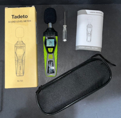 Tadeto Digital Sound Level Meter SL720 W/Manual & Case Tested
