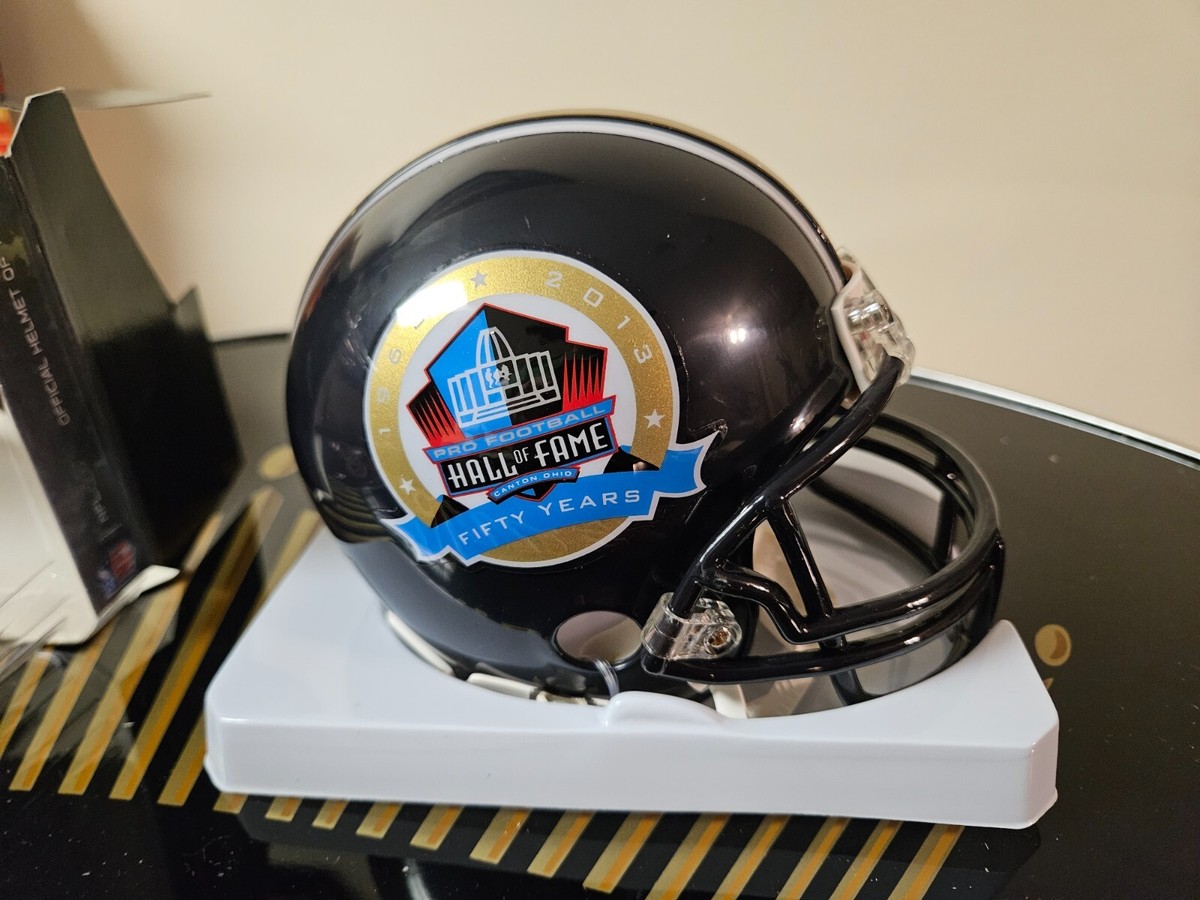 Rare Pro Football Hall Of Fame HOF NFL Riddell Mini Helmet 50 Year