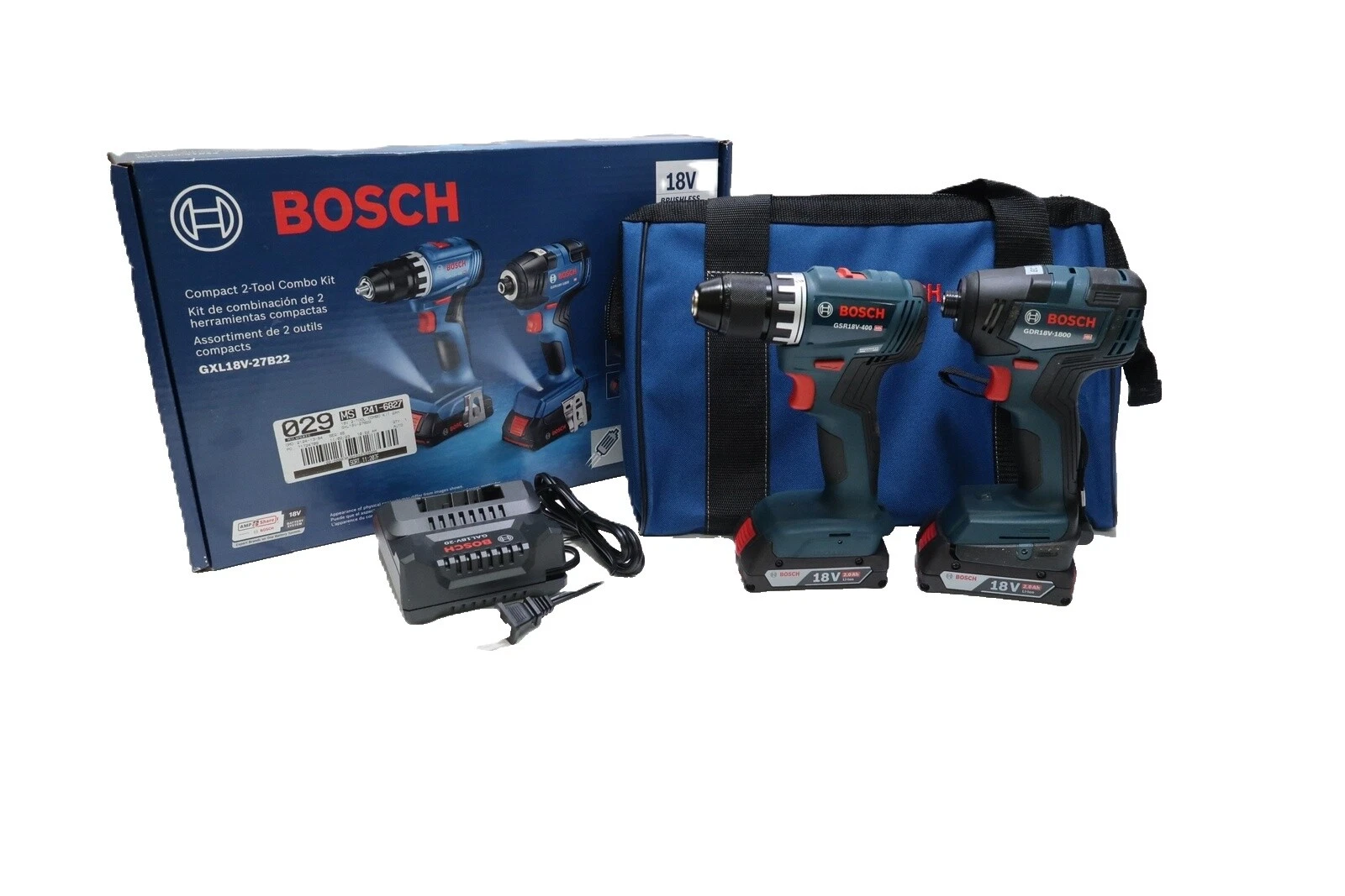 Herramienta de potencia industrial Bosch conjuntos de Batería incluida