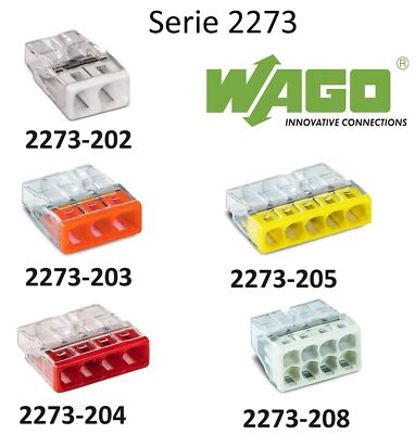 Wago 2273 Serie Klemme Lüsterklemme Verbindungsklemme Kabelklemme Dosenklemme