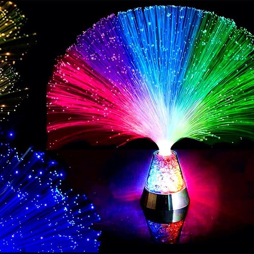 LED Multi Colour Changing Fibre Optic Lamp Desk Mood Night Light Decor Gifts 1PC - Picture 42 of 50