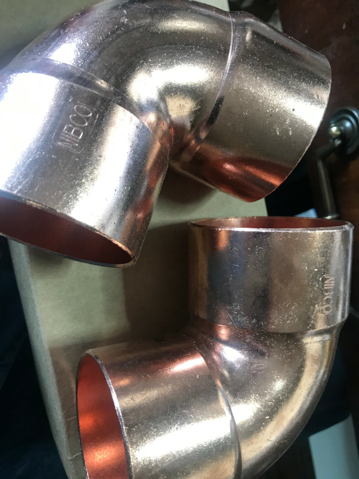 NIBCO W-2087 90deg ELBOW WROT COPPER PRESSURE FITTINGS 2.5" Box of 2