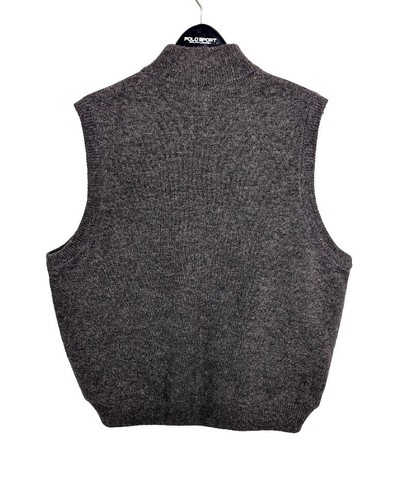 Cabela's Canadian Wool Windshear Vest Outfitter Solid Gray Full Zip Men's Large - Picture 2 of 7