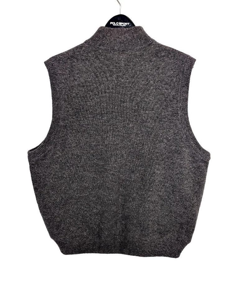 Cabela's Canadian Wool Windshear Vest Outfitter Solid Gray Full Zip Men's Large - Image 2 of 4