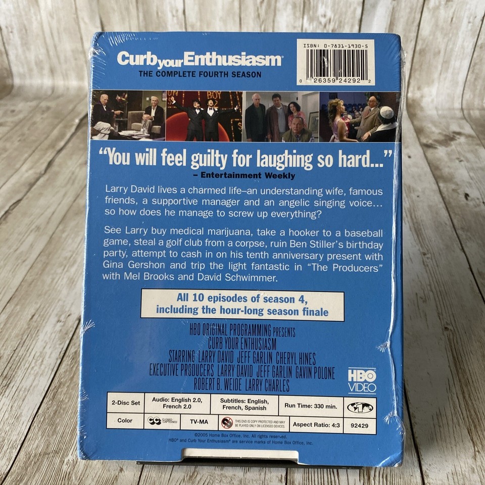 Curb Your Enthusiasm The Complete Fourth Season (DVD, 2005, 2Disc Set