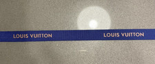 Authentic new Louis Vuitton blue/gold grosgrain ribbon 92 inches