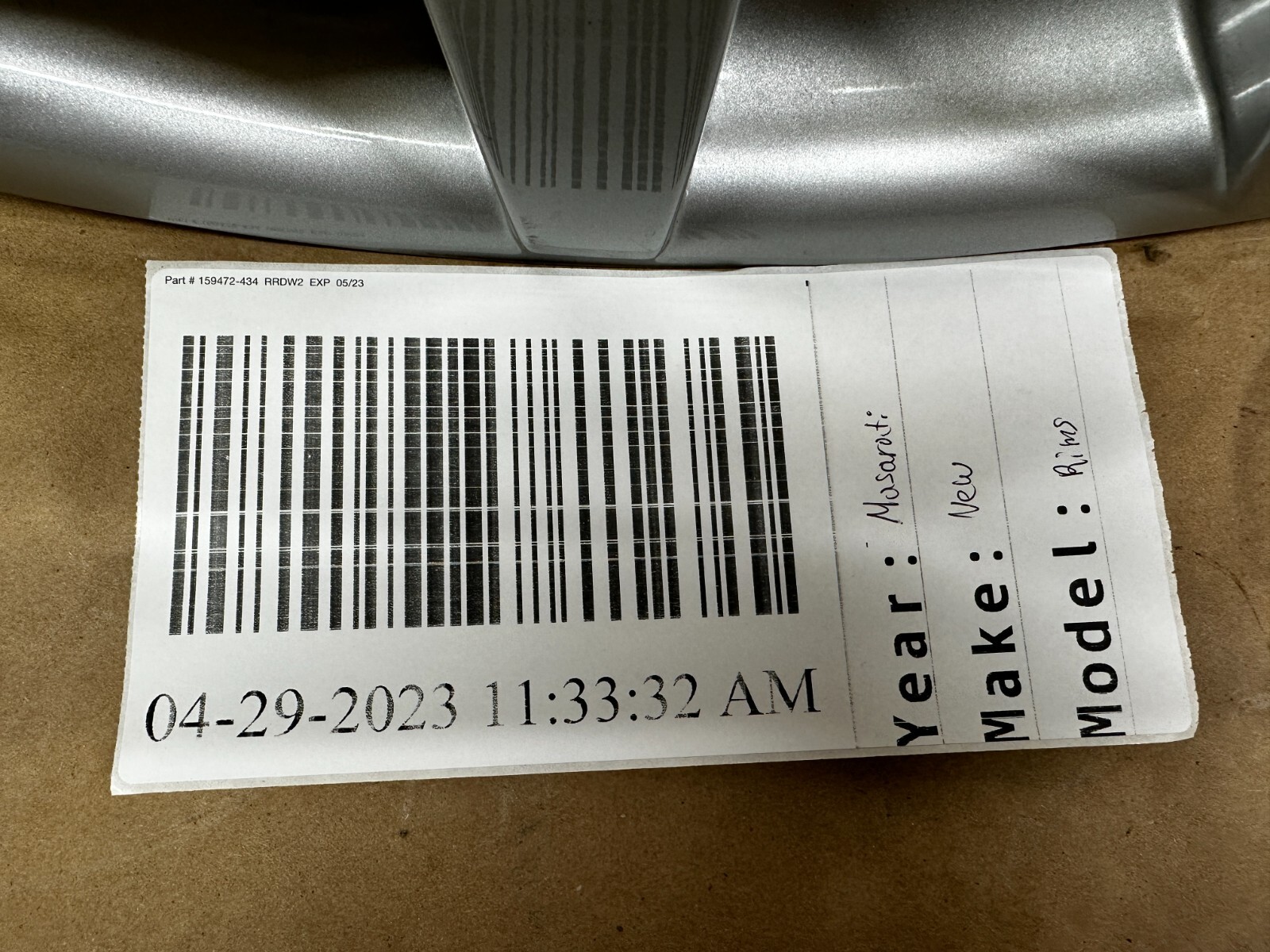 New Genuine Maserati GranTurismo 2008-2011 20" OEM Wheel Rim 10.5Jx20H2 ET37.5