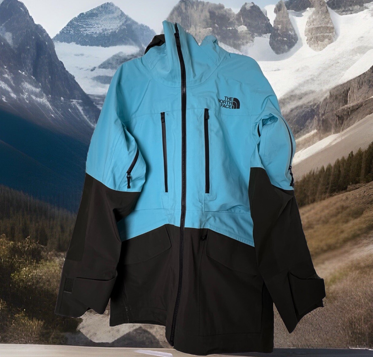 North Face Acad Future Light Blue Mens Jacket Size S