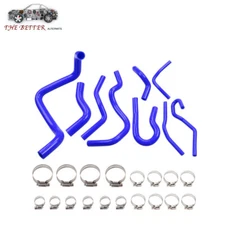 9Pcs Silicone Radiator Heater Hose Kit Fits For Honda Civic D15 D16 EG EK 92-00