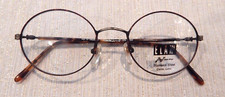 ELAN 9168 Antique Gold 49/19 Oval Metal Eyeglass Frame New Old Stock 217