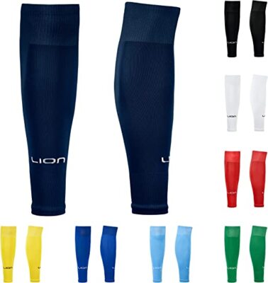 LIONSox Football Sock Sleeves Pair Our Grip Socks, Team Leg Sock Sleeve  Fits UK