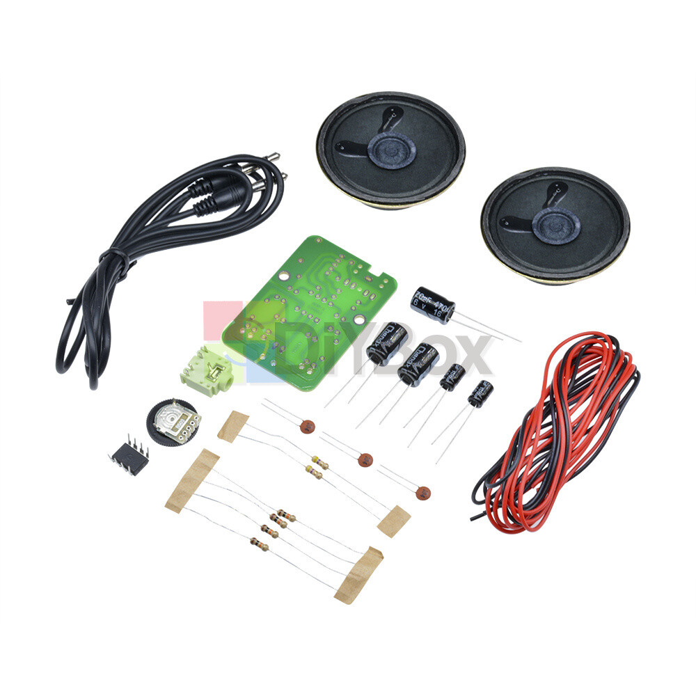 Scheda Amplificatore Stereo TDA2822M 2.0 Canali DC1.8-12V AUX - Nuova