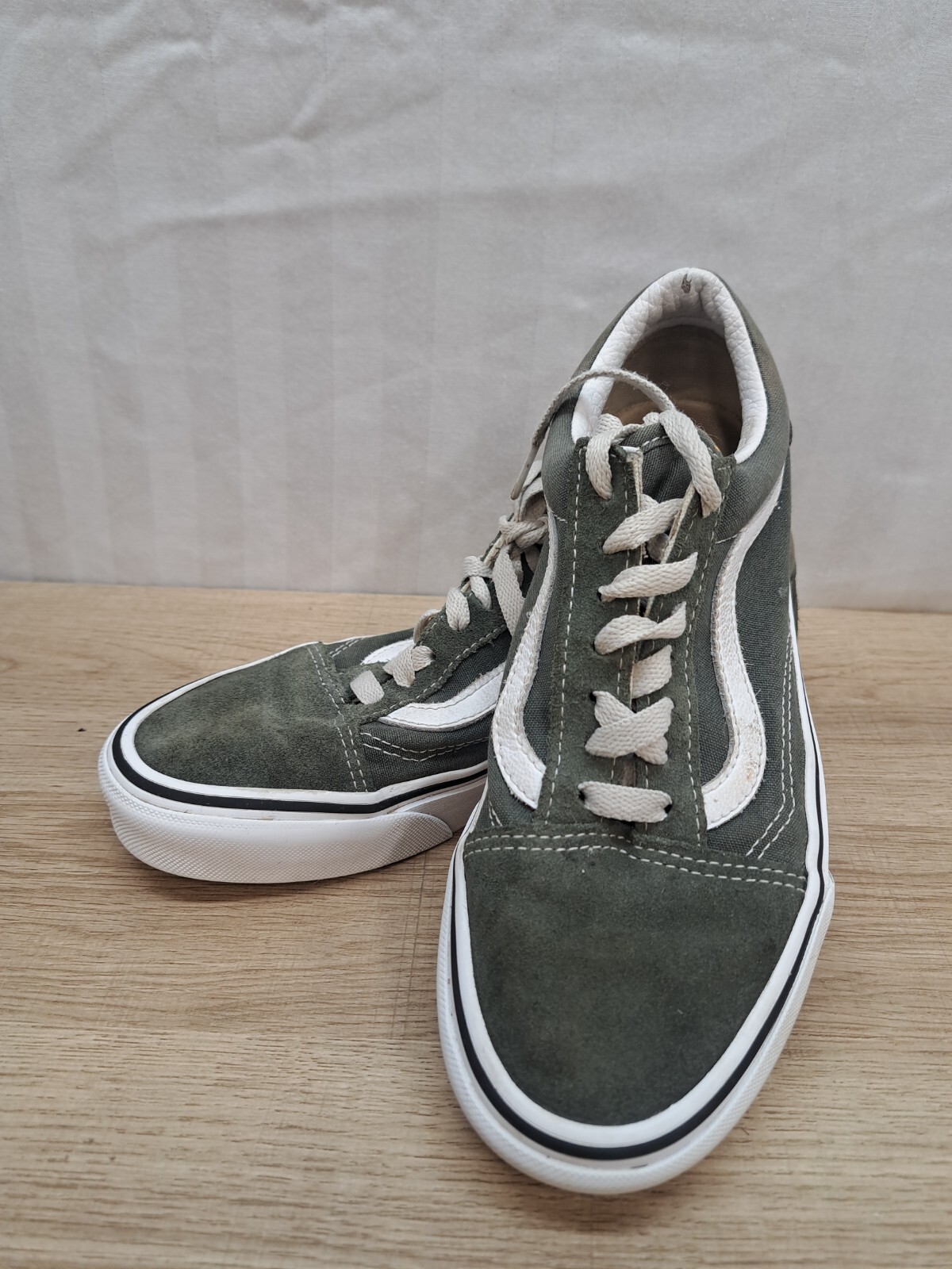 vans shoes army green