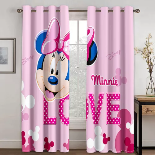 Tende oscuranti spesse per bambini Topolino e Minnie anello termico occhiello superiore - Foto 6 di 53