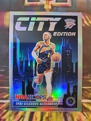 2023-24 NBA Hoops Premium Stock Silver Prz City Edition SGA/JT/Harden/Haliburton