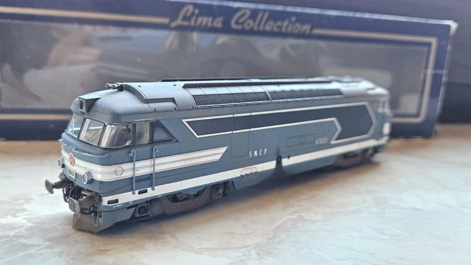 BB67035 LIMA 208030 Livrée bleue dépôt Caen SNCF Ep III HO 1/87 - Photo 1/4