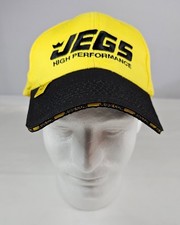 Jegs High Performance Automotive Parts Adjustable Ball Cap Hat Black And Yellow