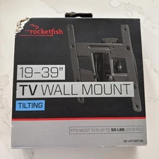 Black Rocketfish Full-Motion TV Wall Mount 19" - 39" Screen 