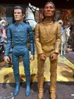 Vintage 1967 Marx Captain Maddox And Indian Chief Cherokee Johnny West Figures