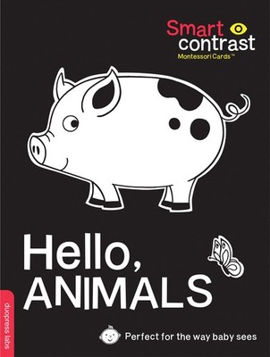 SmartContrast Montessori Cards(TM): Hello, Animals: 20 durable double-sided ...
