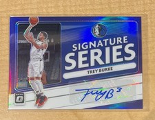 2020-21 Panini Donruss Optic - Trey Burke Dallas Signature Series Purple Auto