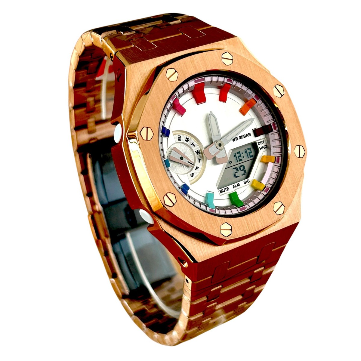 Casio G-SHOCK Mini GMA-S2100-1BPM Watch Rose Gold/Pink/Rainbow