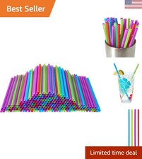 Eco-Friendly 500 Multi-Colored Straws - Ideal for Birthdays & Summer Gatherings
