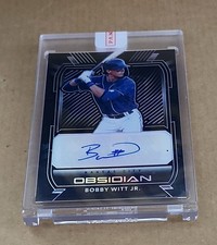 2021 Obsidian BOBBY WITT JR Black Encased Rookie Auto Kansas City Royals /49 🔥