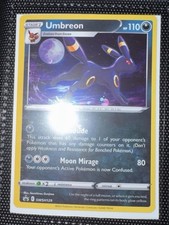 Carte Pokemon Umbreon HOLO PROMO GALAXY MOON SWIRL SWSH129 (NM) Stella Nera