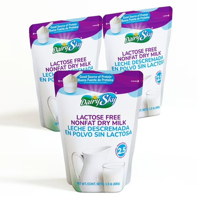 DairySky Lactose Free Powdered Milk 1.5lb - Skim Milk Powder,