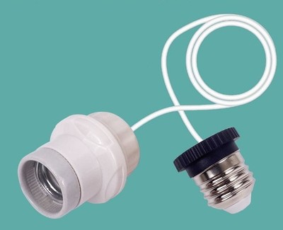 1x 50cm-200cm Lampenfassung E27 Auf E27 Light Socket Extender Cord Adapter Kabel