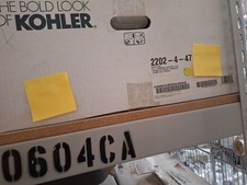 Kohler, Brookline - 19" Round, Drop-in Lavatory w/ 4" centerset holes Almond 