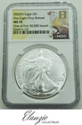 2025(P) American Silver Eagle Eagle Privy NGC MS70 1 of first 50000 issued 8 ERA