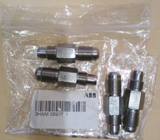 ABB 3HNM 06975-1 Stainless Steel NPT-to-NPT Adapter Male-Male