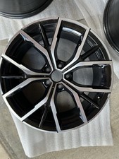 BMW 19" WHEELS (GENUINE) - 5 SERIES G30 DIAMOND CUT FRONT AND REAR ALLOY RIMS.