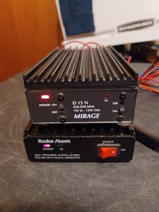 Mirage D 15N 420-450 MHz Amplifer. + Radio Shack 2 Meter Amplifier "LOOK".