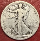 1921-S Walking Liberty Half Dollar. Free Shipping