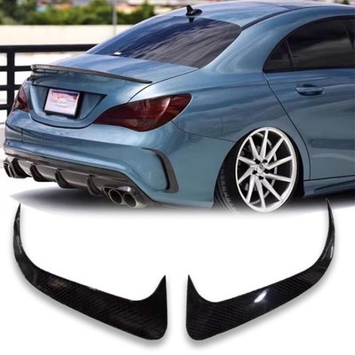 Rear Bumper Spoiler Air Vent Carbon Fiber For MB W117 CLA Class 14-18 2x