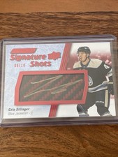 2023-24 Engrained Signature Shots Cole Sillinger Auto Autograph /10
