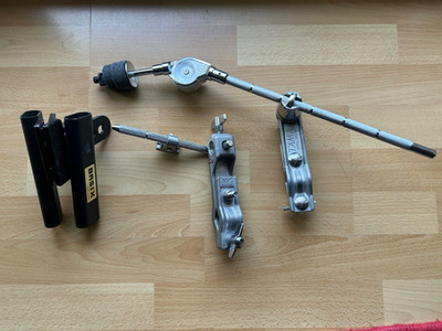 Tama Beckenarm und Tomhalterung, Multiklammern- Vintage