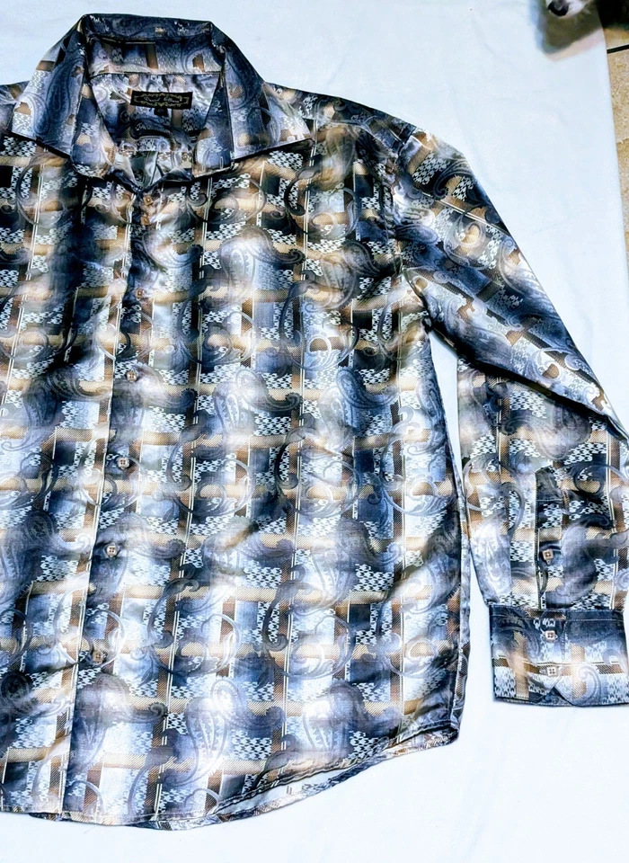 Daniel Ellissa Men’s Size 2XL Button Down Dress Shirt Microfiber Plus Size - Image 3 of 4