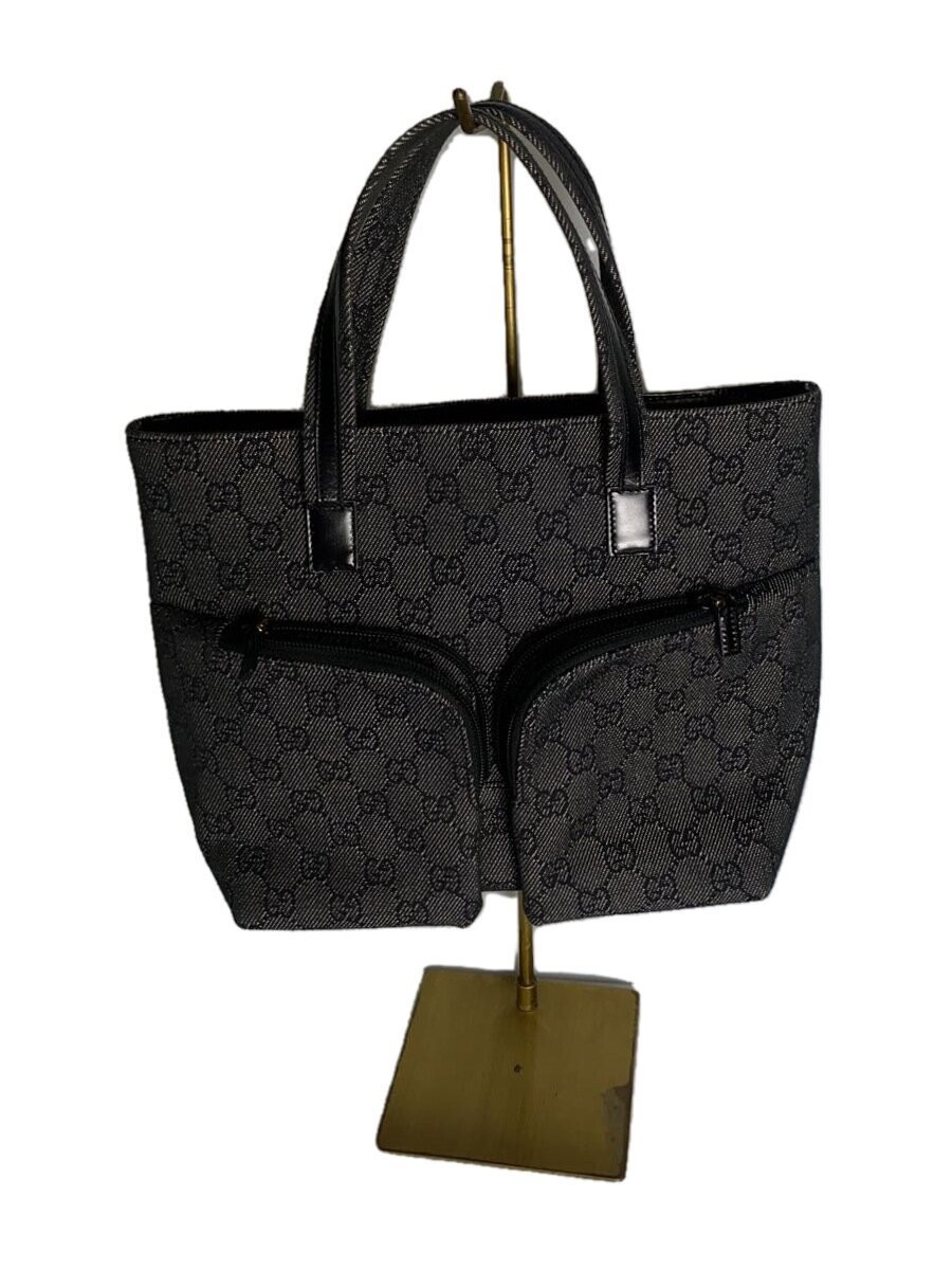 GUCCI Black PVC Handbag with All-Over Pattern 105650
